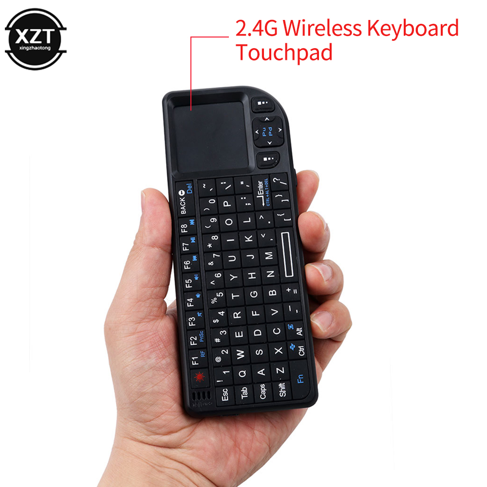 English Version 2.4GHz Wireless Keyboard Air Mouse With Touchpad Handheld Work for HTPC Smart Android TV BOX Mini PC