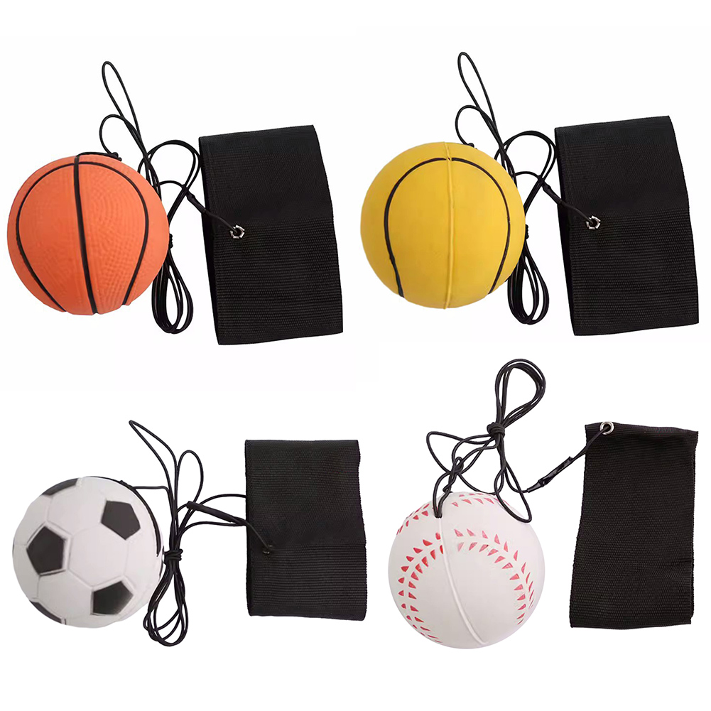 Elastische Terugkeer Spons Bal Nylon String Game Oefeningen Rubberen Hand Bal Kinderen Speelgoed Vinger Band Bal Outdoor E