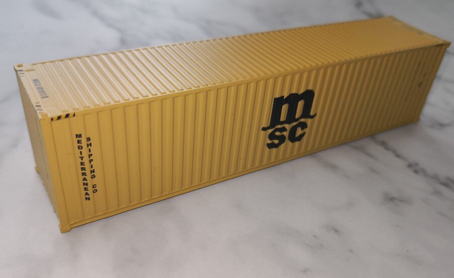 1/87 Prachtige Model Trein Ho 40GP Container Diy Logistiek Scène Container .: MSC