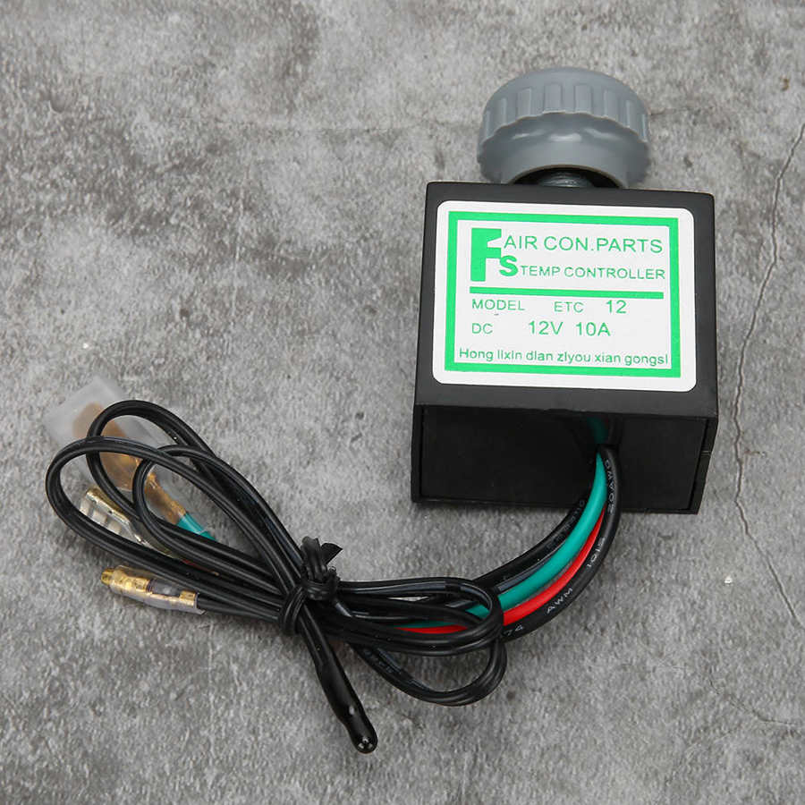 A/C Temperature Switch 10A Car Air Conditioner Electronic Thermostat Switch Temperature Control Auto Accessory