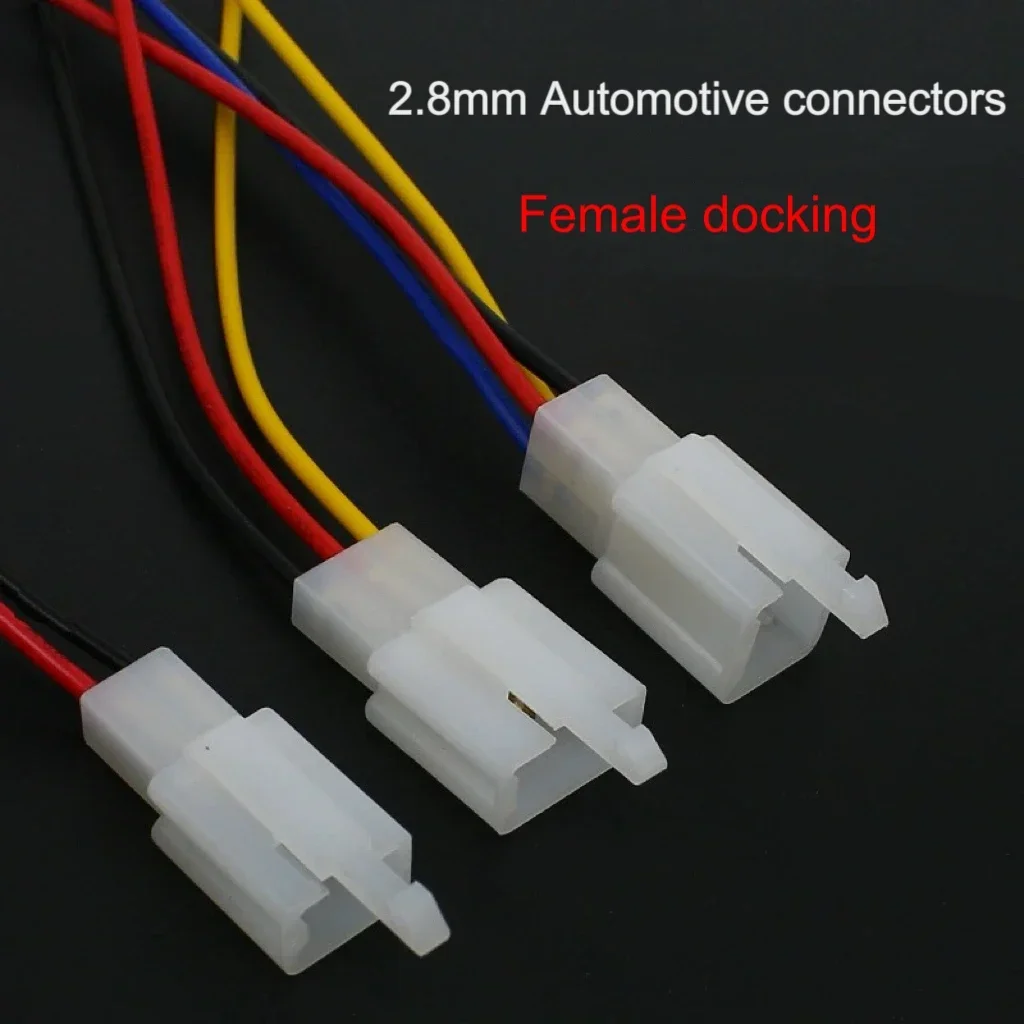 2,8mm Auto stecker motorrad kabelbaum stecker 2Stift 3Stift 4Stift 6Stift Stecker Männlich Weiblich Docking stecker Verbindung draht 15cm