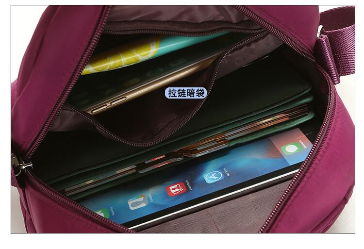 Vrouwelijke Nylon Tas Vrouwen Portemonnees En Handtas Waterdichte Schouder Lady 'S Travel Crossbody Messenger Bags Casual Handtas