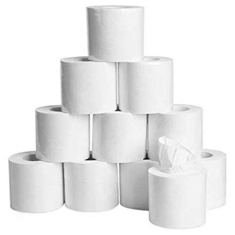10 rollen Weiß Wc Papier Rolle, Seidige Glatte Weiche 4-Lage Wc Papier, Wc Rolle Gewebe, starke und Hoch Saugfähigen