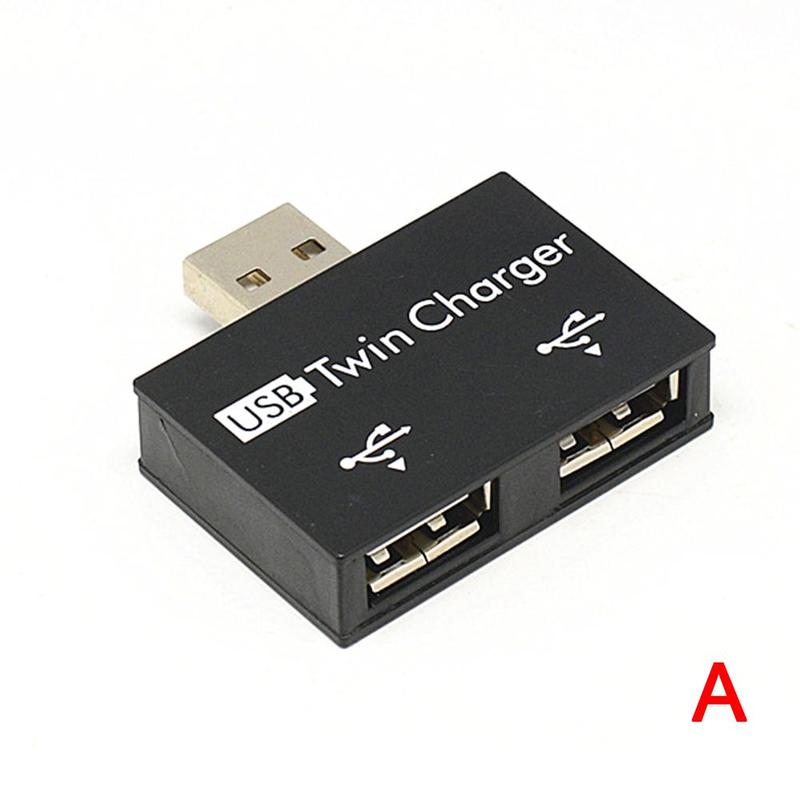 Mini Hub Usb à 2 ports, adaptateur Hub, Salen 2.0, tablette, ordinateur, téléphone, P4F7: Black