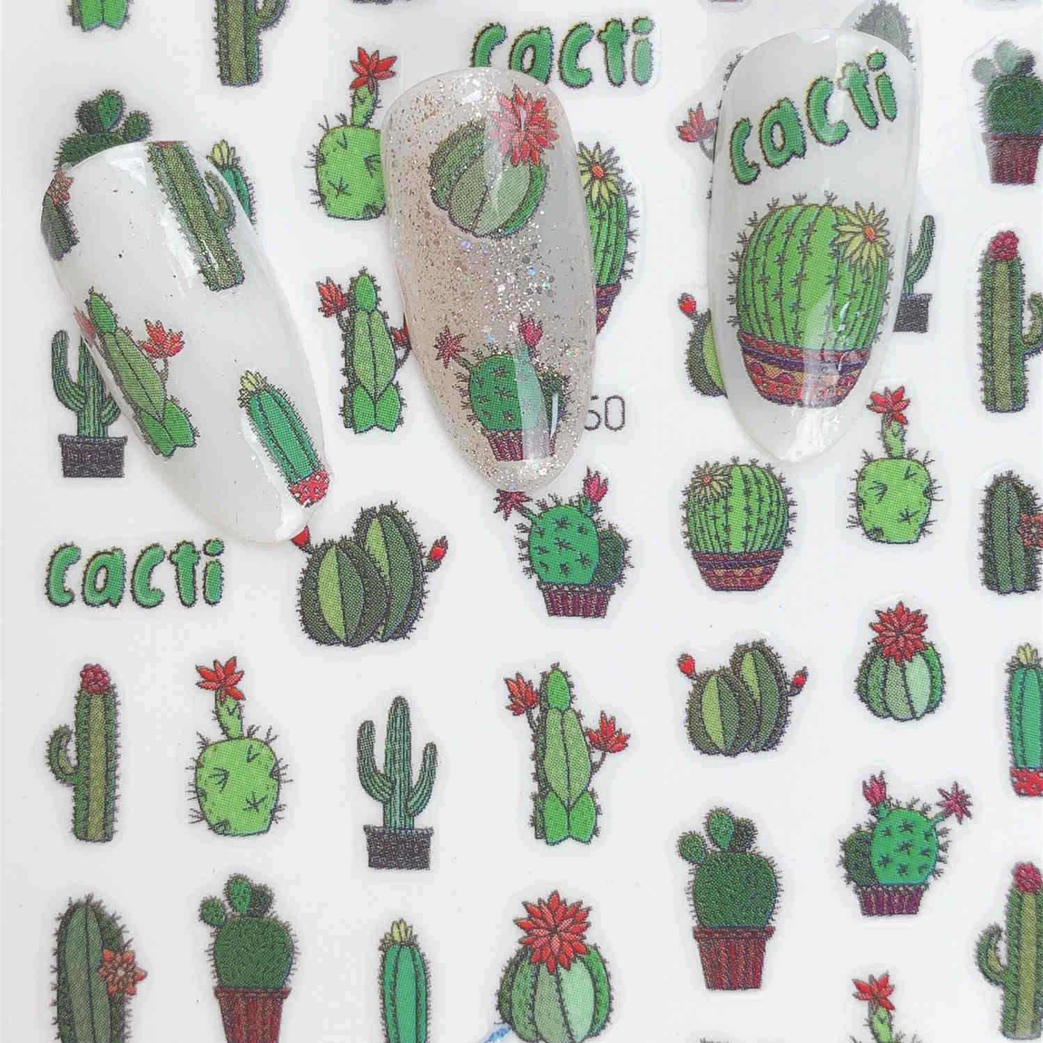 1 stuk zelfklevende nagelstickers uit de hyuna-serie met eipatroon, nageltips, 3d manicurestickers, nageldecoratietools in regenboogkleuren.: Sk -050
