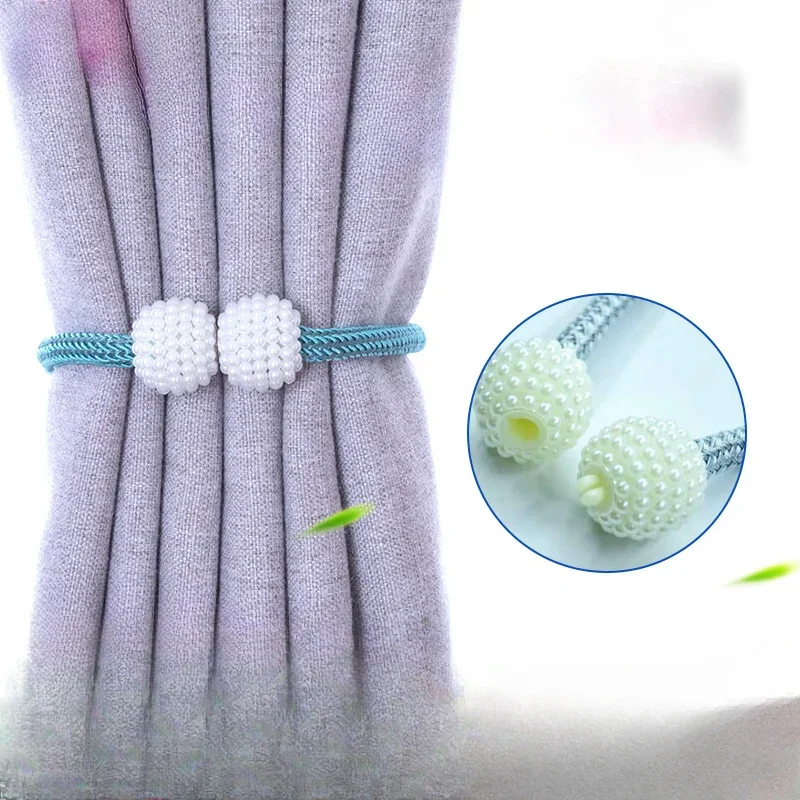 Parel Magnetische Gordijnclip Gordijnhouders Vastbinden Achterkant Gesp Clips Opknoping Ball Gesp Stropdas Achterkant Gordijn Decor Accessoires