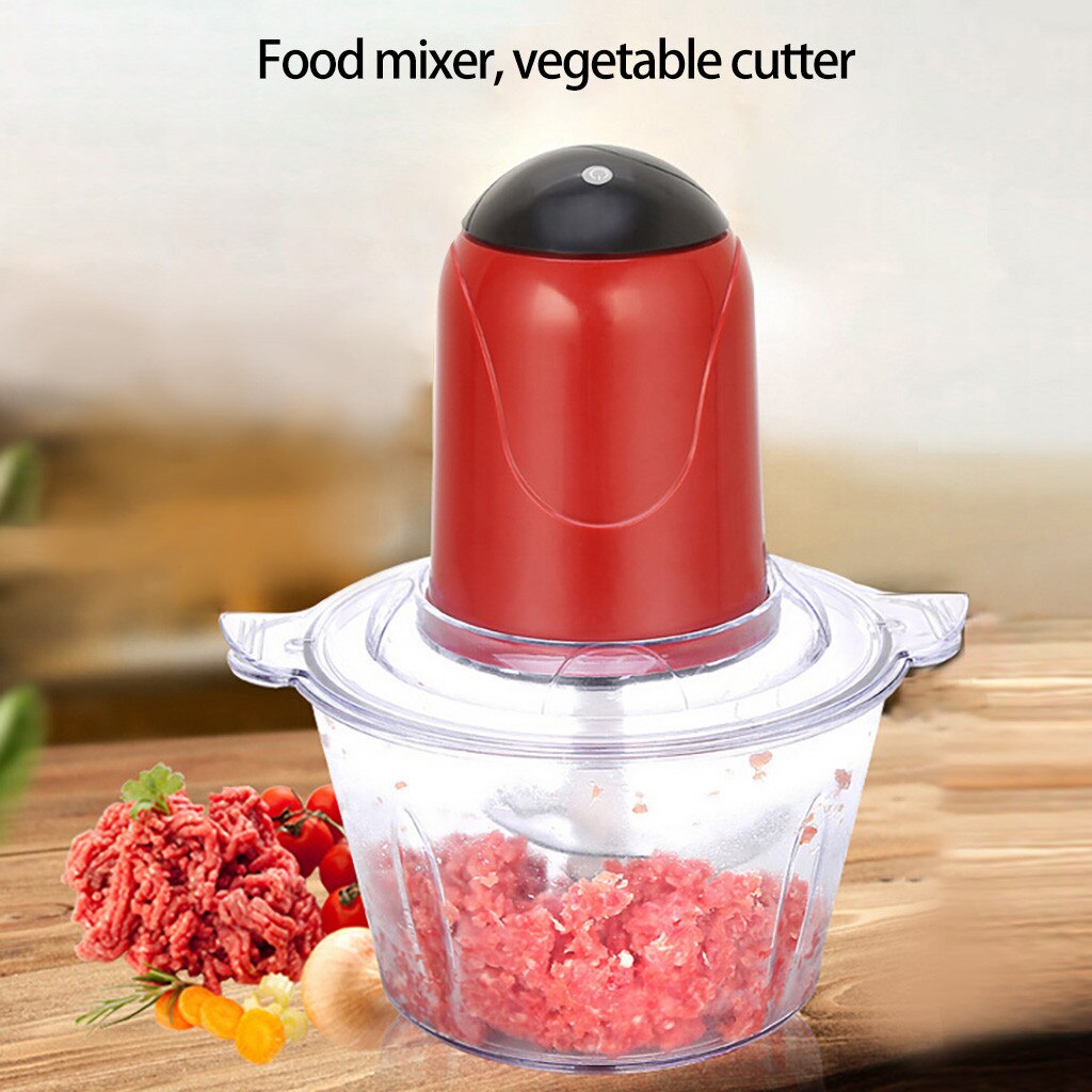 Electric Food Chopper,2L Glass Bowl Grinder For Meat, Vegetables, Fruits Nuts
