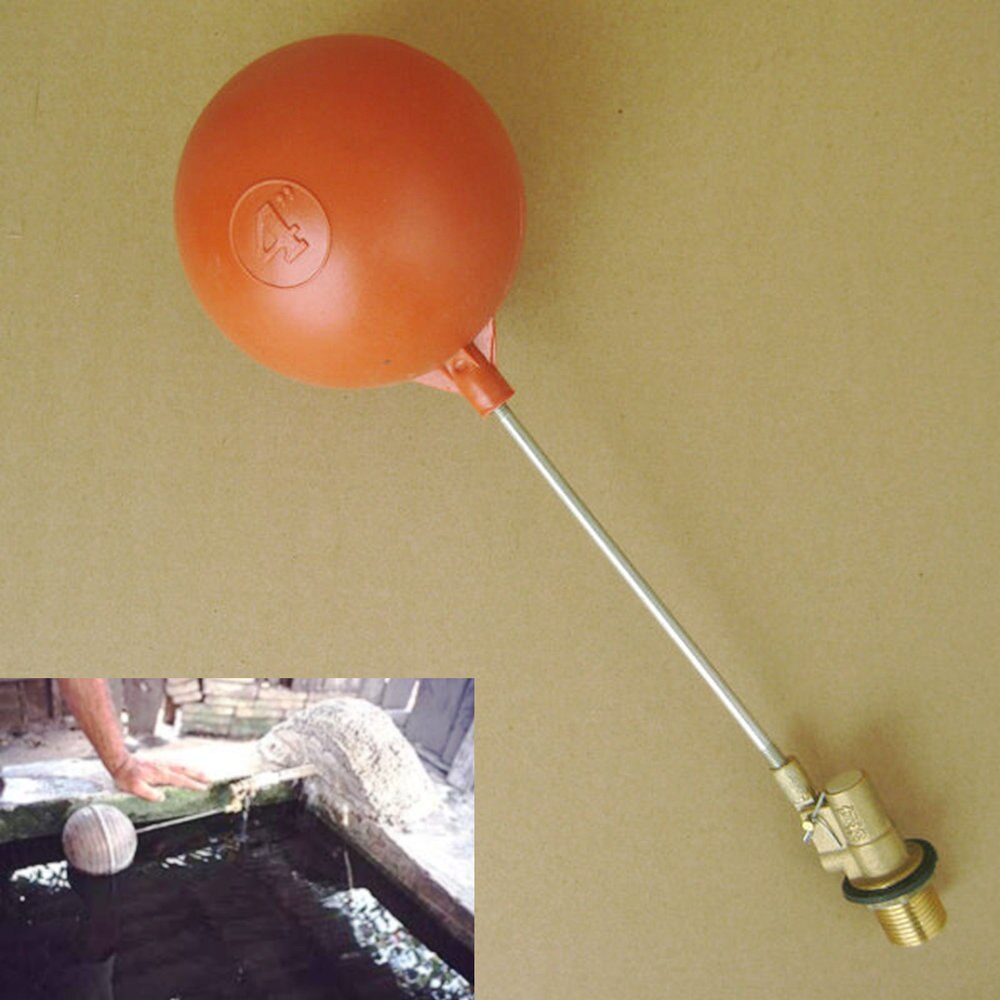 Vanne à flotteur en laiton 1/2 ", partie 1 (flotteur en plastique 4"), pour réservoir/citerne