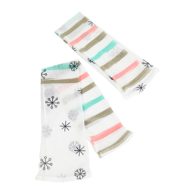 Dames ijs zijde mesh vingerloze lange mouwen armwarmers cover geometrische strepen bloemen maan bedrukt uv-bescherming rijden half fi: 4