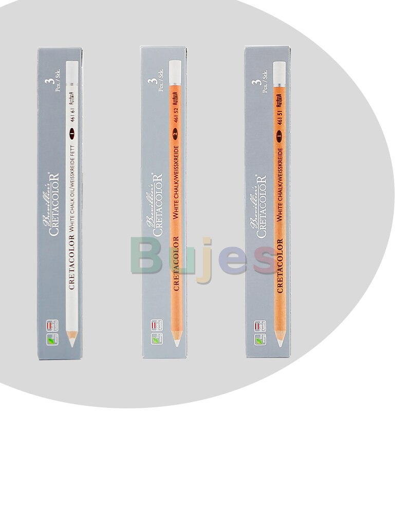 Cretacolor-lápiz de tiza blanca de alto brillo, suministros de arte, Original