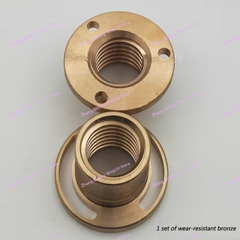 Écrou à manchon en cuivre à vis X /Y /Zaxis/écrou en bronze, 32x5/35x5mm, magasins/filetage de rotation à droite, fraiseuse CNC pour Bridgeport: Black