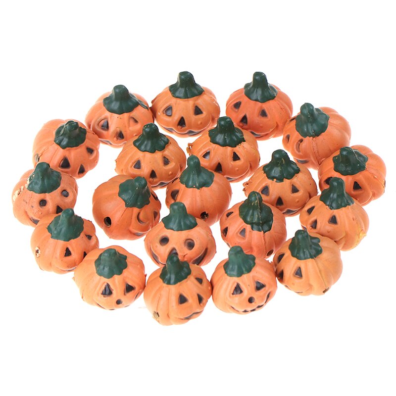 20Pcs Kunstmatige Simulatie Pompoen Leuke Mini Pompoen Festival Halloween Party Garden Decor