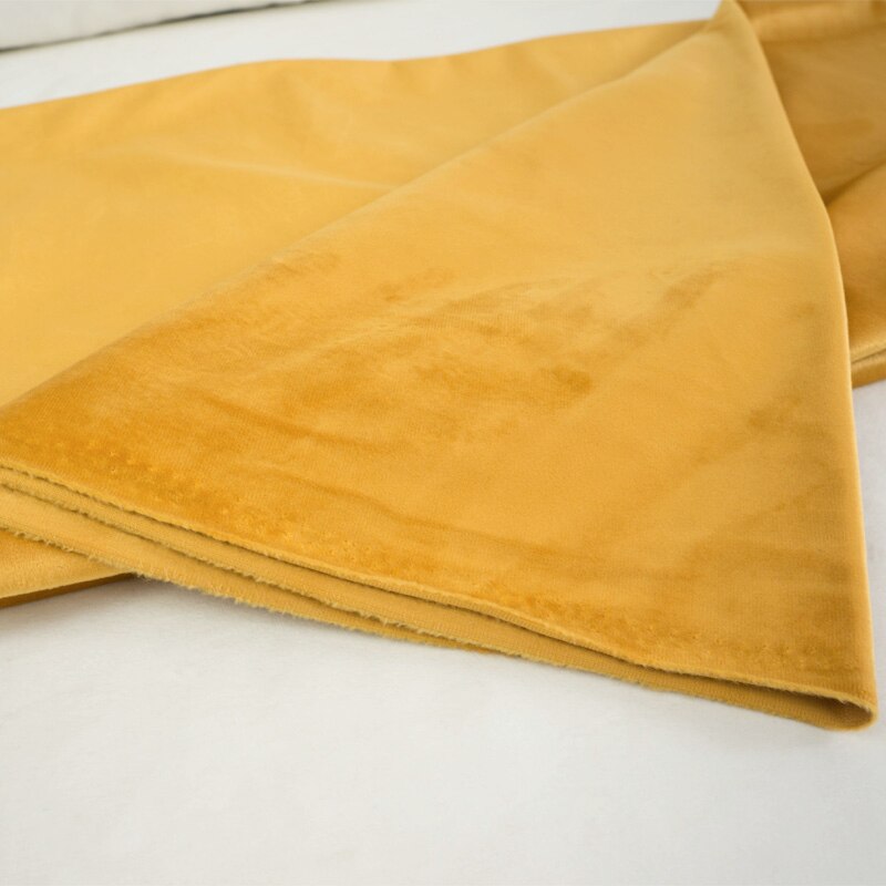 Nappe en velours de soie de 280CM de large, pour rideau de Table, coussin, coussin, rouge bleu marron vert rose violet: Brown Yellow
