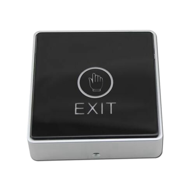 -Push Press Exit Button Door Eixt Release Button for Access Control System for Home Security Protection with LED Indicator