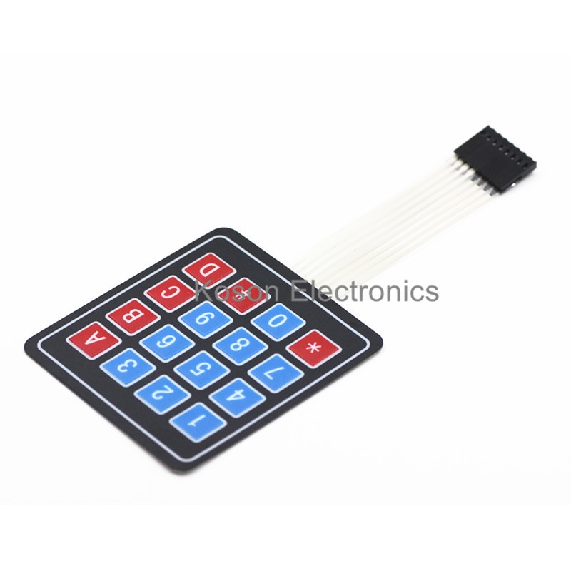 Matrix Array 4x4 16 Key Membrane Switch Keypad Keyboard Control Panel Microprocessor for Arduino