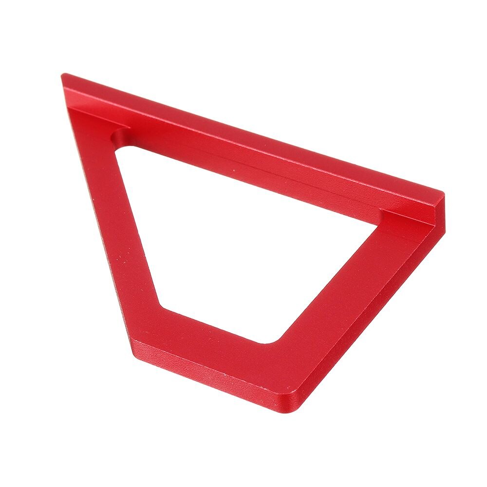 Aluminum Alloy 45 90 Degree Marking Angle Ruler with Base Height Ruler Woodworking Triangle Angle Ruler Measuring Scribing Tool