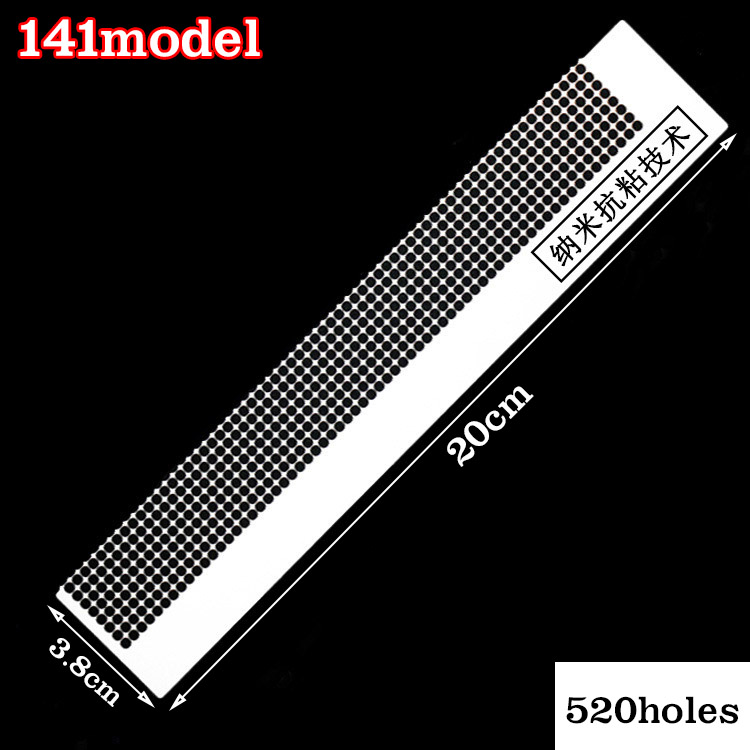 800/1020/2200 Gaten RVS Liniaal Voor Diamant Schilderen Borduurwerk Accessoires Diy Tekening Liniaal Blanco Ronde Vierkante Boren: green