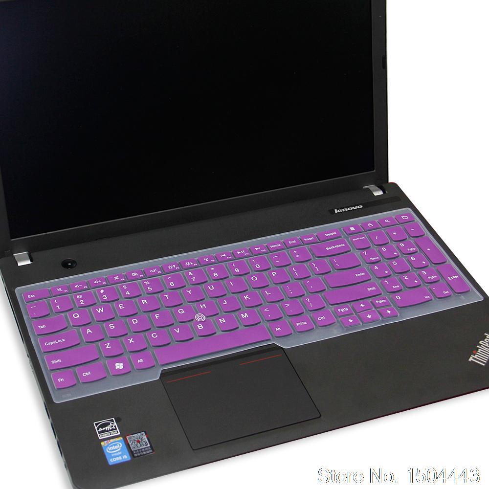 Laptop Keyboard Cover for Lenovo Thinkpad E560 E565 E550 T540P W540 E555 E531 E540 - Ultra-thin Silicone Skin: Purple