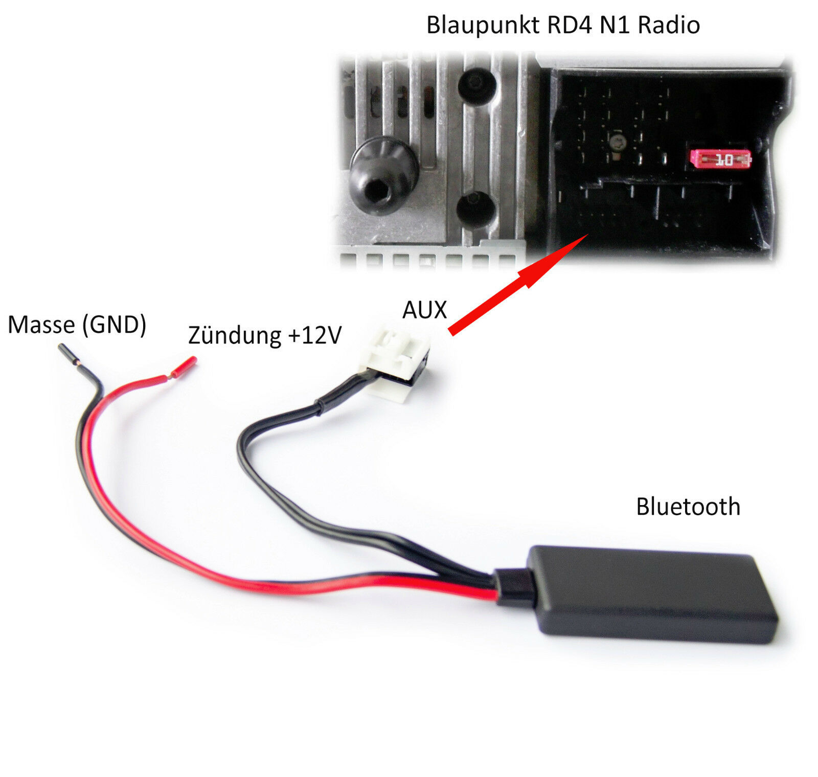 Bluetooth aux adapter  mp3 til citroen  c1 c2 c3 c4 c5 ds3 ds4 blaupunkt  rd4 radio