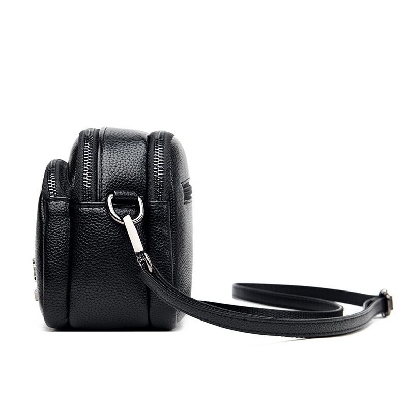 Casual zachte leren kleine schoudertassen voor vrouwen eenvoudige dames crossbody tas merk handtassen