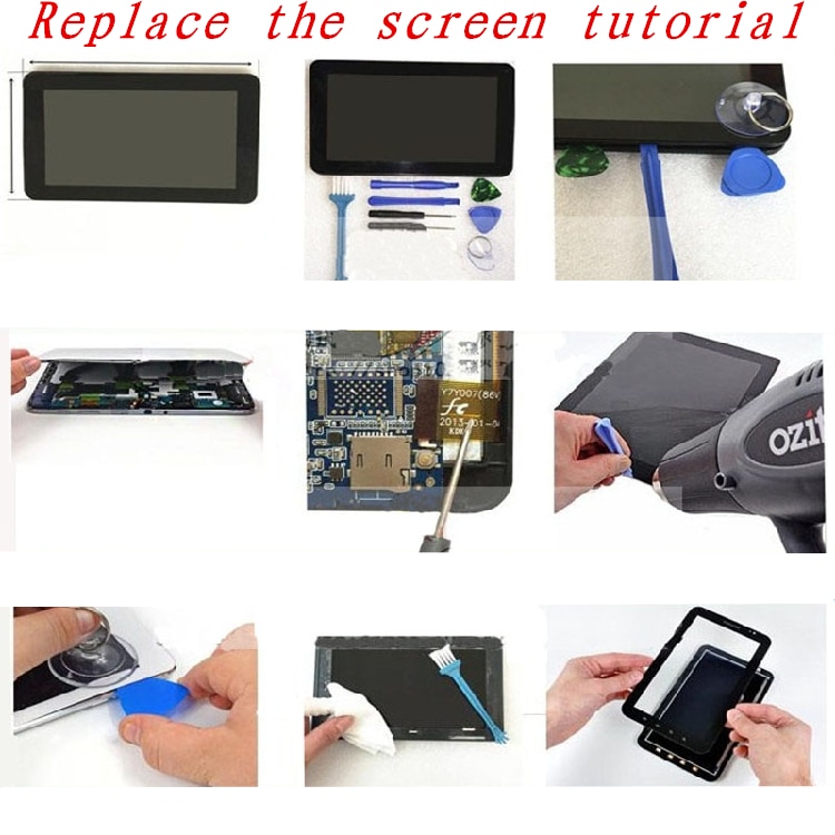 Black 10.1 Inch for Vivax TPC-101 3G Capacitive touch screen panel repair replacement spare parts