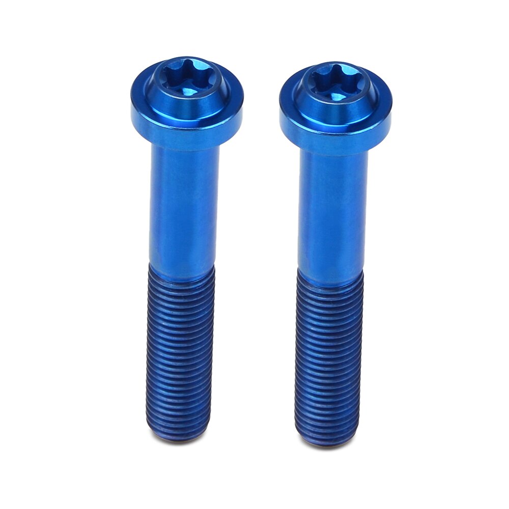 M10X1.25X60 Titanium Ti Legering GR5 Remklauw Bout Schroef Noten Voor Ktm 690 790 950 990 1050 1190 RC8 1290 Smr smc Duke Supermoto Adv: 2xblue