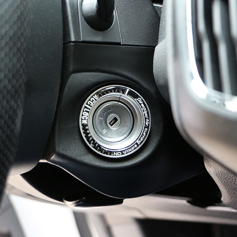 Llave de encendido para coche Ford Focus 2 3 Mk2 Mk3 Escape/Kuga/Fusion/Mondeo, interruptor de agujeros, pegatinas de cubierta circular, accesorios de decoración