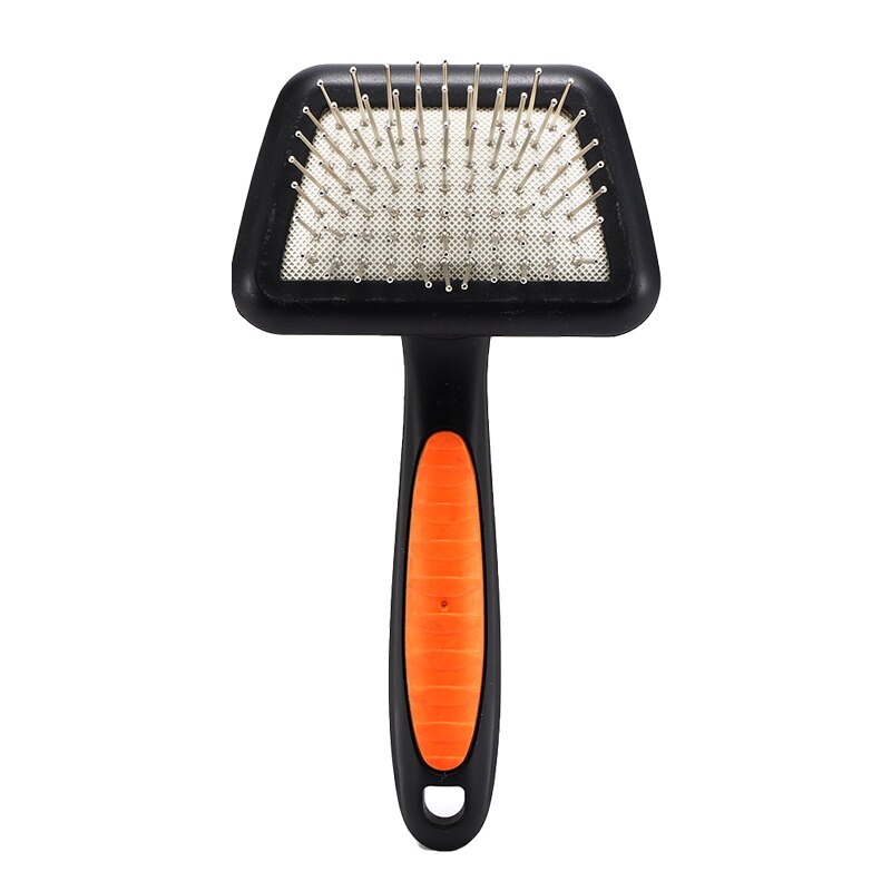 Pet Hond Kat Ontharing Borstel Kam Pet Grooming Gereedschap Cini Furmines Haar Verlies Trimmer Kam Voor Honden Katten: Massage Orange / M