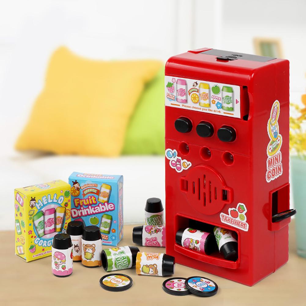 Kids Child Simulated Sound Drink Vending Machine Role Play Puzzle Toy Prop Children the Best House