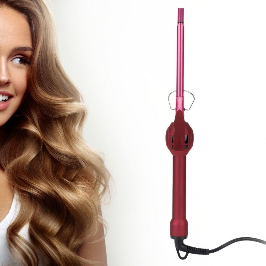 Hair Waver 9MM Ultrafine Curling Iron Temperature LCD Display Hair Curler Anti-scalding Styling Tools Hair Curlers