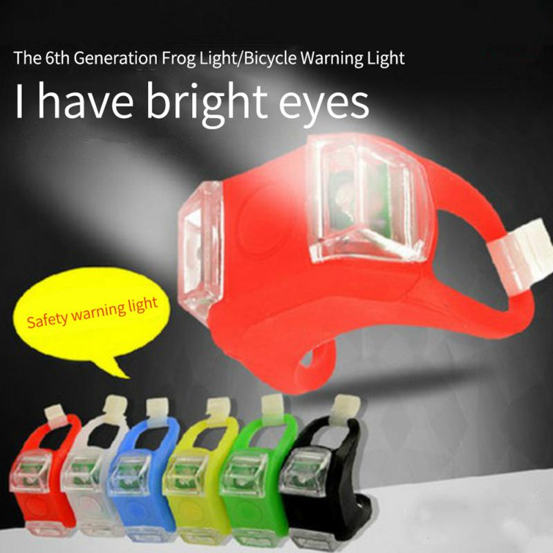Bike Light 6 Generatie Kikker Licht AG10 Batterij Silicone Waterdichte Led Fiets Kikker Licht Night Fietsen Veiligheid Waarschuwingslampje