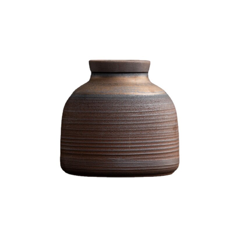 Grof Aardewerk Aandenken Urn Container Voor As Huisdier Gedenkteken Urnen Keramische Funeral Voor As Hond Kat: 10.4x7cm