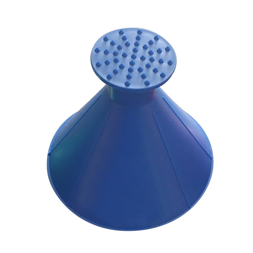 Ice Scraper Useful Car Windshield Snow Removal Magic Outdoor Ice Shovel Cone Shaped Funnel Snow Remover Tool Scrape Car Tool: Blue