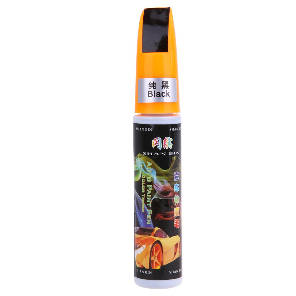 1Pcs 12ML Pro Mending Car Remover Scratch Repair Paint Pen For Hyundai VW Mazda Toyota: Black