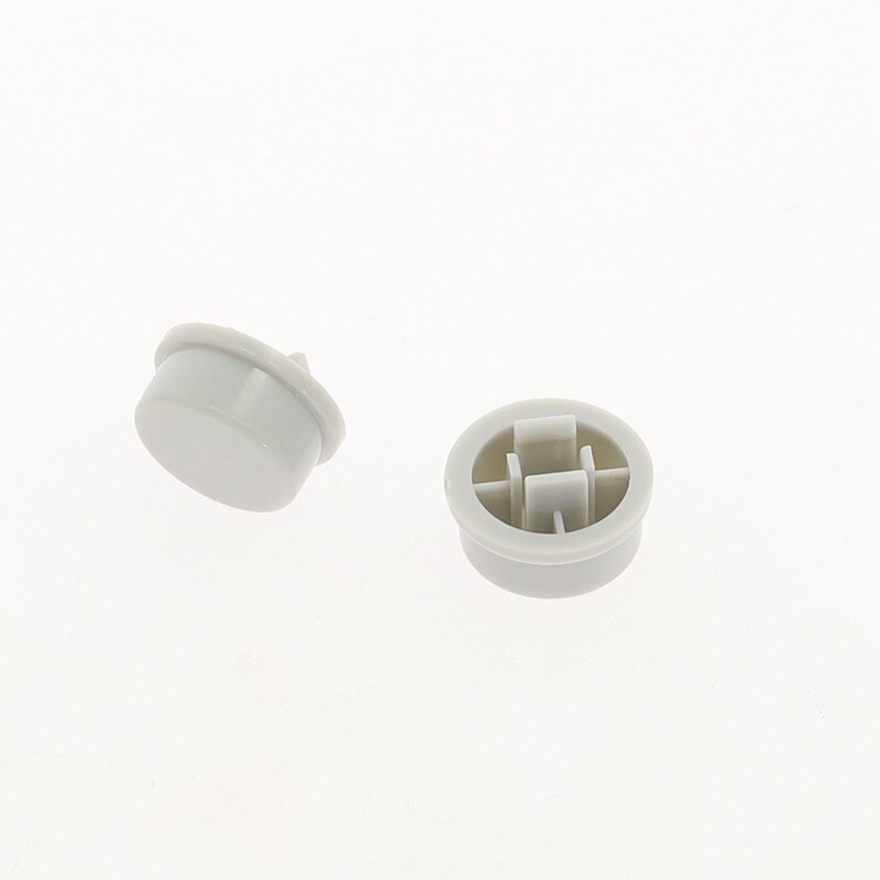 Juego de tapas de botones táctiles redondas, 9,58x5,1mm, para interruptor Micro Tact de 12x12x7,3mm, para Arduino, 50 Uds.: Gris