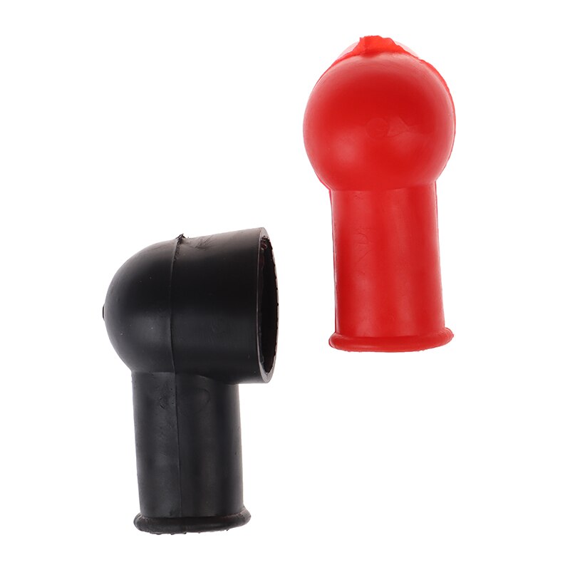 2 pces motocicletas carro bateria negativo positivo terminal capa boot protetor de isolamento substituição baterias accessorie
