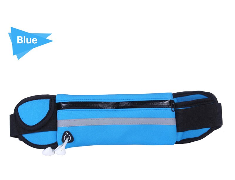 Voor Lg K42 K51 Q51 Waterdichte Sport Gym Lopende Riem Pack Telefoon Houder Bag Armband Voor Lg K52/k62/Q52 6.6 Inch: Blue