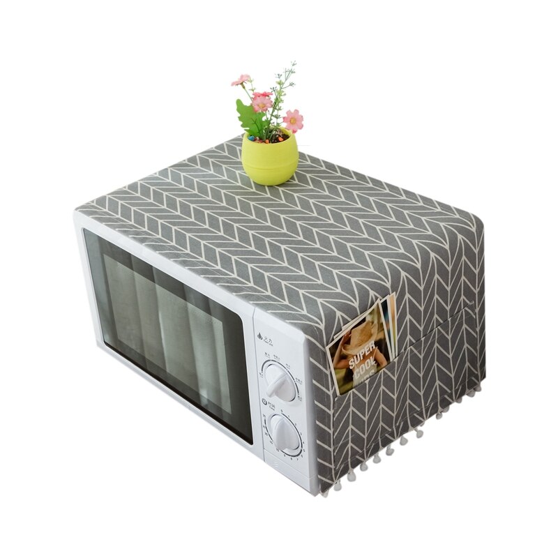 Hotte de cuisine four à micro-ondes cache-poussière avec sac de rangement accessoires de cuisine fournitures de décoration de la maison: Default Title