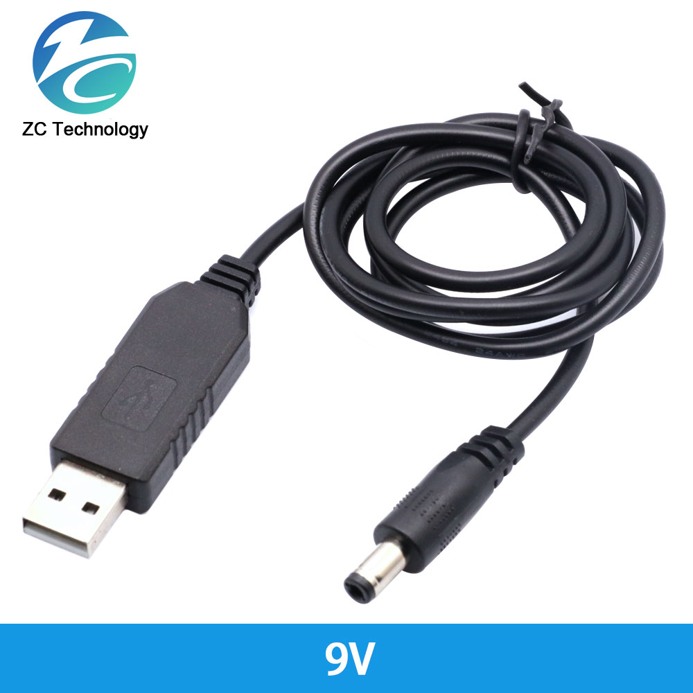 Usb Power Boost Lijn Dc 5V Naar Dc 9V/12V Step Up Module Usb Converter Adapter kabel 2.1X5.5Mm Plug Voor Arduino Wifi: Oranje