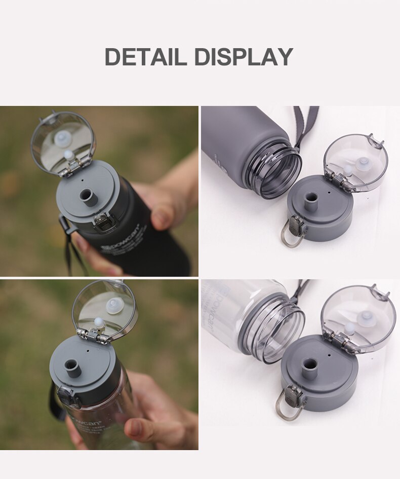 Water Fles 560Ml 400Ml Plastic Drinkware Tour Outdoor Sport School Lekvrije Afdichting Gourde Klimmen Water Flessen