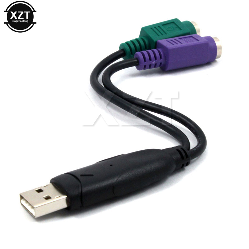 Usb uros  to 6 pin 6 pin  ps2 ps/2 naaras jatkokaapeli y jakajan sovittimen liitin näppäimistön hiiri skannerille windowsille