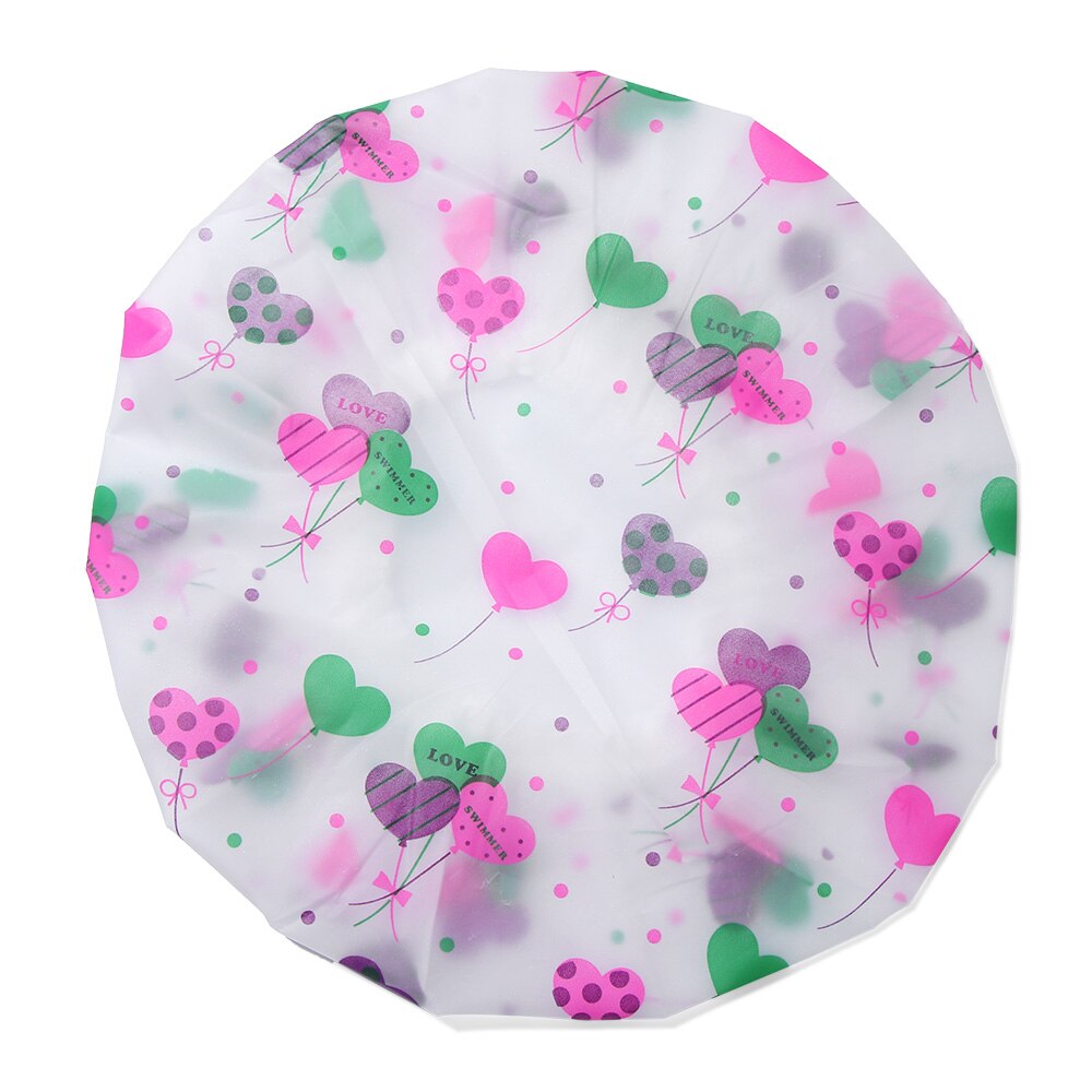 Gorro de ducha impermeable para Spa, gorro de baño elástico grueso, cubierta de pelo para salón de belleza, producto de peluquería reutilizable, , 1 ud.: Color   4