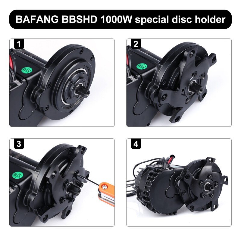 Kit de conversión de Motor de tracción media para bicicleta eléctrica, anillo adaptador de cadena de bicicleta eléctrica, 130 W, BCD, Spider, BBS03, BBSHD, 1000