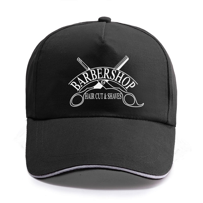 Nuova Estate Sticker Capelli Forbici del Salone Berretto Da Baseball Unisex Donne Degli Uomini di Cotone Parrucchiere Cappello Cappelli di Snapback Trucker Caps