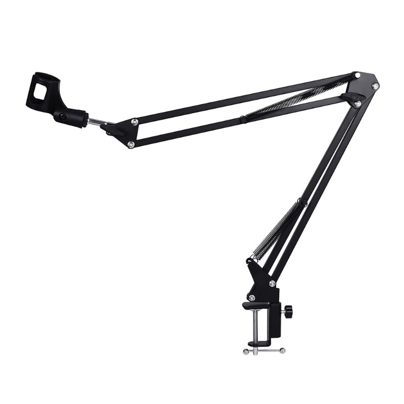 Folding portable microphone cantilever stand for entertainment and rest