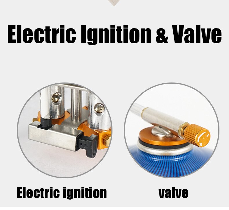 Réchaud à gaz de Camping 5800W, 3 brûleurs, léger, coupe-vent, pliable, allumage piézo, pour randonnée, Sport de plein air