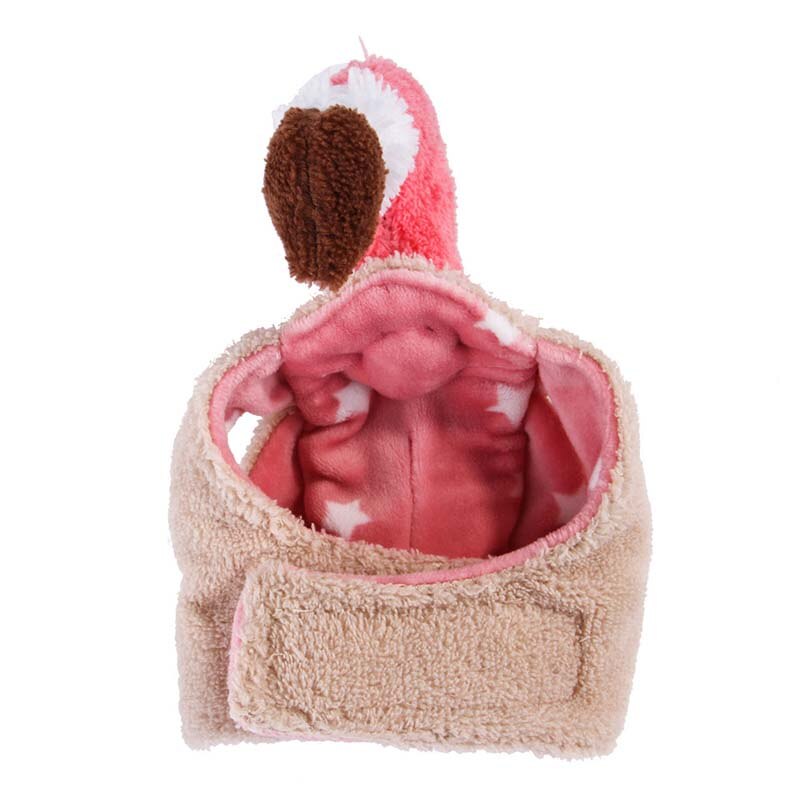 Cute Small Cat Hat Soft Cat Caps Funny Flamingo Cat Headress Comfortable Warm Pet Headwear Headband Cats Clothing Pet Product