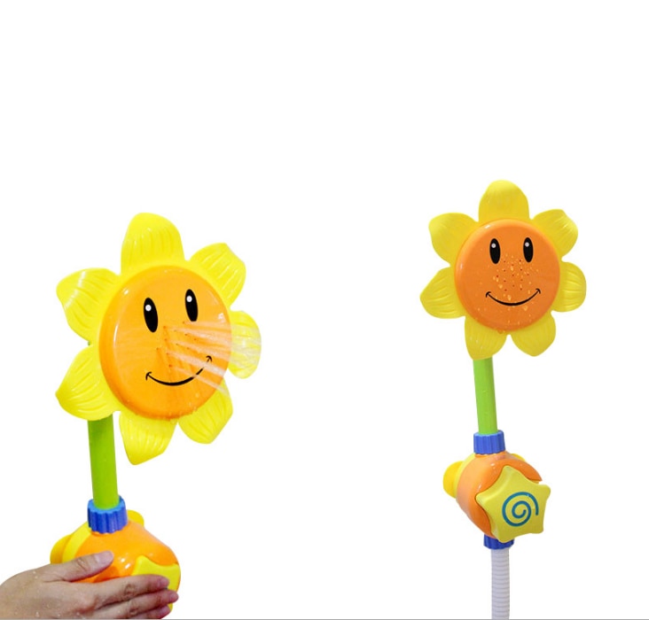Baby Grappige Water Game Bad Speelgoed Zonnebloem Kraan Douche Baby Bad Uitloop Spelen Zwemmen Badkamer Speelgoed Zomer Zwemmen