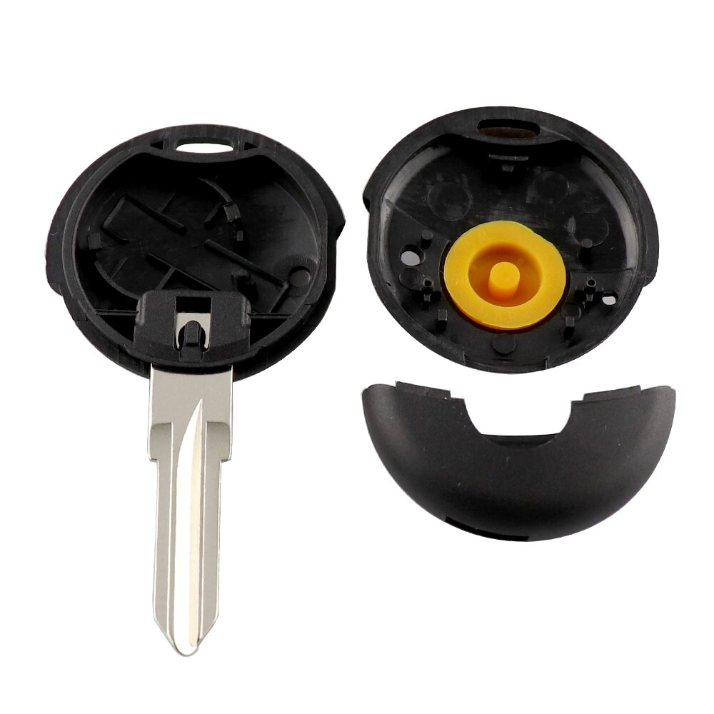 YIQIXIN 1 bouton pour Benz Mercedes Smart Fortwo 450 Cabrio City Cross Forfour W124 W202 W210 coque de clé de voiture à distance housse Fob