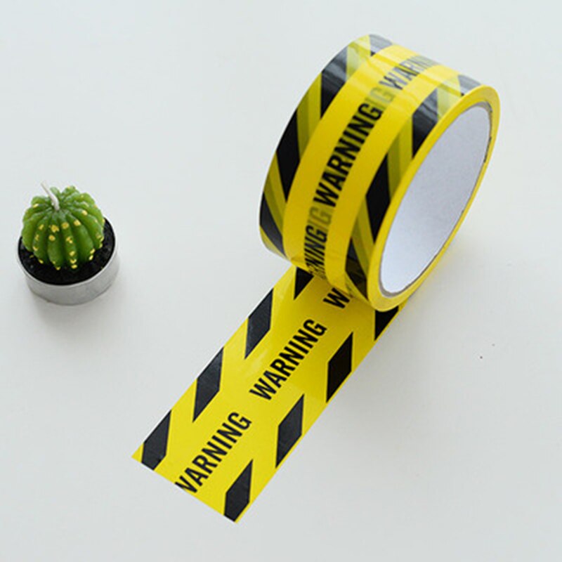 4,8 cm x 25m barricadas cinta de peligro cinta de seguridad precaución cinta de advertencia con sarga negra KQS8: 10